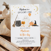 Invitation Éffrayant Un Fantôme Citrouille Halloween Premier 