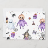 Invitation Éffrayant Un Fantôme Halloween 1er Anniversaire Ph (Dos)