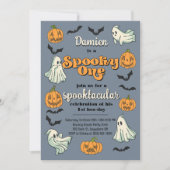 Invitation Éffrayant Un Fantôme Halloween automne premier ann (Devant)