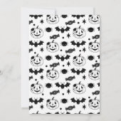 Invitation Éffrayant Un Fantôme Orange Halloween Anniversaire (Dos)