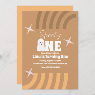 Invitation Éffrayant Un Fantôme Super Halloween Anniversaire 