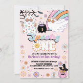 Invitation Éffrayant Un Fantôme Super Hippie Halloween Annive (Devant)