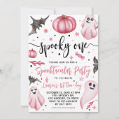 Invitation Éffrayant Un Halloween 1er Anniversaire (Devant)