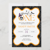 Invitation Éffrayant Un Halloween 1er Anniversaire (Devant)