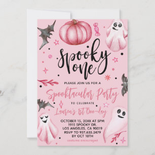 Invitation Éffrayant Un Halloween 1er Anniversaire
