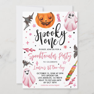 Invitation Éffrayant Un Halloween 1er Anniversaire