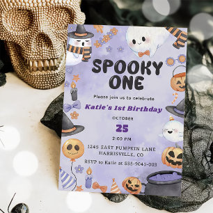 Invitation Éffrayant Un Halloween 1er anniversaire