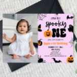 Invitation Éffrayant Un Halloween 1er Anniversaire<br><div class="desc">Ceci est un Éffrayant violet une Halloween Photo personnalisée Premier Anniversaire Fête Invitation!</div>