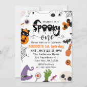 Invitation Éffrayant Un Halloween 1er Anniversaire (Devant)