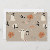 Invitation Éffrayant Un Halloween 1er Anniversaire (Dos)