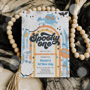 Invitation Éffrayant Un Halloween Fantôme Super 1er anniversa