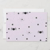 Invitation Éffrayant Un Halloween fille premier anniversaire (Dos)