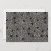 Invitation Éffrayant Un Halloween Orange 1er Anniversaire Pho (Dos)