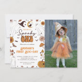 Invitation Éffrayant Un Halloween Premier anniversaire de fêt (Devant)