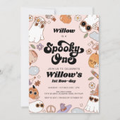 Invitation Éffrayant Un Halloween Super 1er anniversaire (Devant)