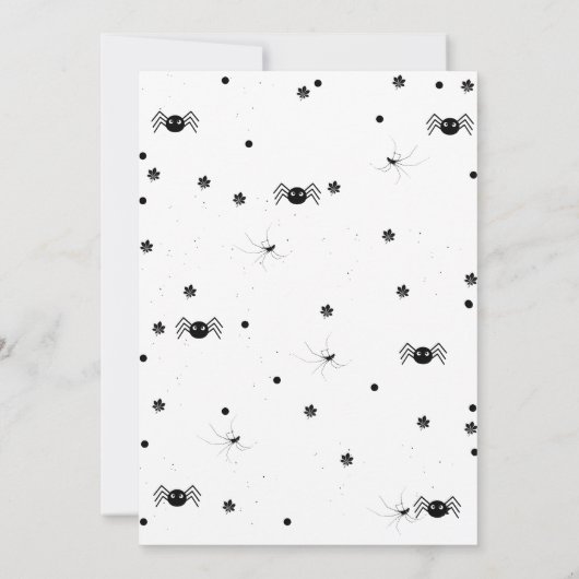 Invitation Éffrayant Un Halloween Twin premier anniversaire (Dos)