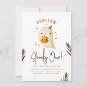 Invitation Éffrayant Un Mignal Halloween Sexe Anniversaire Ne (Devant)