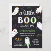 Invitation Éffrayant Un Petit Baby shower Boo Halloween (Devant)