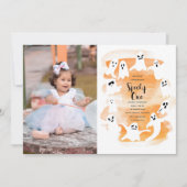 Invitation Éffrayant un premier anniversaire d'Halloween (Devant)