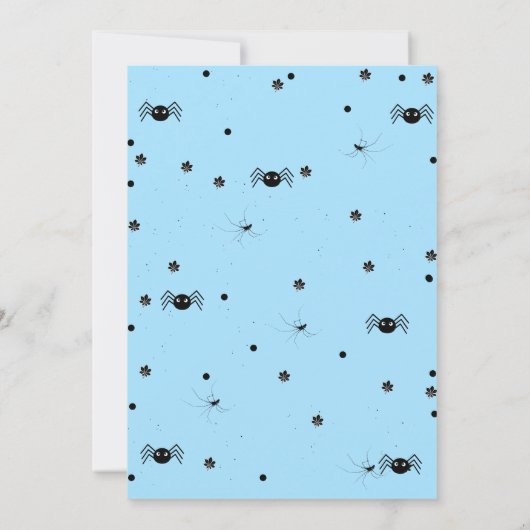 Invitation Éffrayant Un Retro Grovy Halloween Premier anniver (Dos)