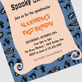 Invitation Éffrayant un Spooktacular Halloween 1er anniversai