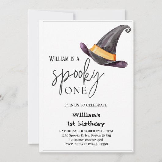 Invitation Éffrayant Une chauve-souris Halloween casquette 1e (Devant)