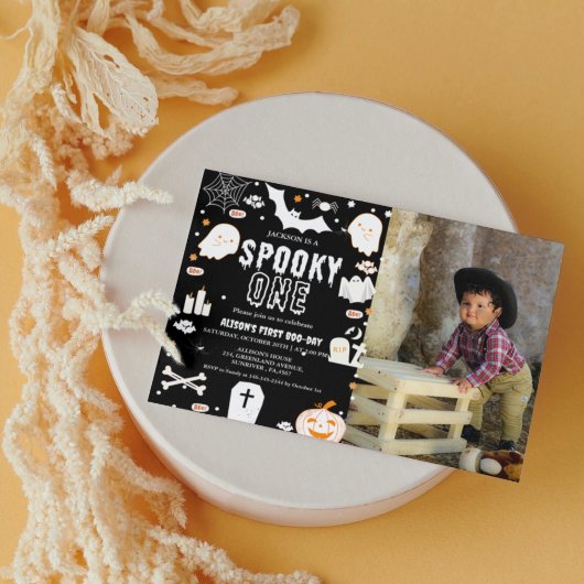 Invitation Éffrayant Une fête d'anniversaire d'Halloween