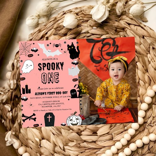 Invitation Éffrayant Une fête d'anniversaire d'Halloween