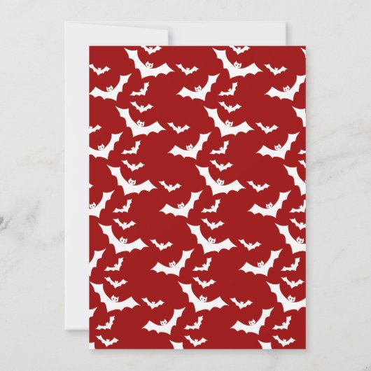 Invitation Éffrayant une fête d'anniversaire d'Halloween Invi (Dos)