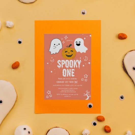 Invitation Éffrayant une fête d'anniversaire d'Halloween Invi