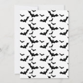 Invitation Éffrayant une fête d'anniversaire Halloween (Dos)