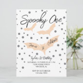 Invitation Éffrayant Une Halloween chauves-souris fête d'anni (Debout devant)