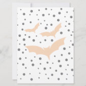 Invitation Éffrayant Une Halloween chauves-souris fête d'anni (Dos)