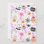 Invitation Éffrayant Une Halloween Cuties 1ère fête d'anniver (Dos)