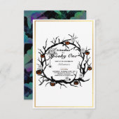 Invitation Éffrayant Une Mignonne Halloween Ghost 1ère fête d (Devant / Derrière)