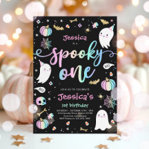 Éffrayant Une Mignonne Halloween Ghost 1ère fête d