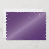 Invitation Éffrayant violet Diamond Spider Web Halloween Part (Dos)