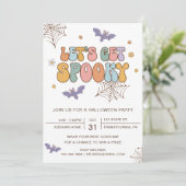 Invitation Éffrayante à la fête d'Halloween (Debout devant)