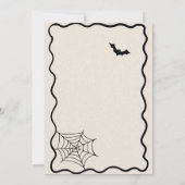 Invitation éffrayante à une fête d'anniversaire (Dos)