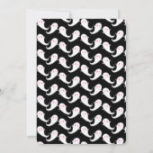 Invitation éffrayante Cute Kids Pink Black Hallowe (Dos)