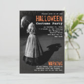 Invitation Éffrayante dame sans chef fête d'Halloween unique (Debout devant)