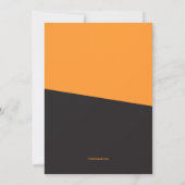 Invitation éffrayante de Halloween de chat (Dos)