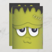 Invitation éffrayante de partie de Halloween de (Devant / Derrière)