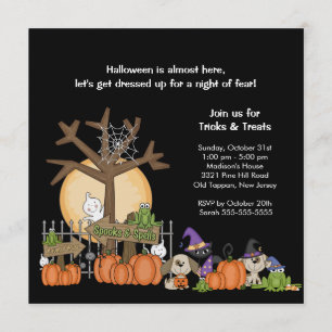 Invitation ÉFFRAYANTE de partie de Halloween de