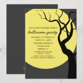 Invitation éffrayante de partie de Halloween de (Devant / Derrière)