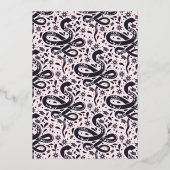 Invitation Éffrayante de serpent Halloween Foil (Verso)