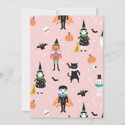 Invitation éffrayante d'un Halloween (Dos)