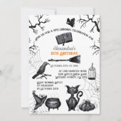 Invitation Éffrayante Eclosion Halloween fête d'anniversaire (Devant)