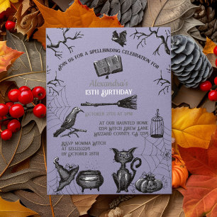 Invitation Éffrayante Eclosion Halloween fête d'anniversaire