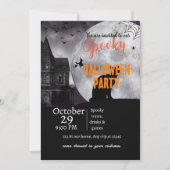 Invitation éffrayante envoûtée à thème halloween (Devant)